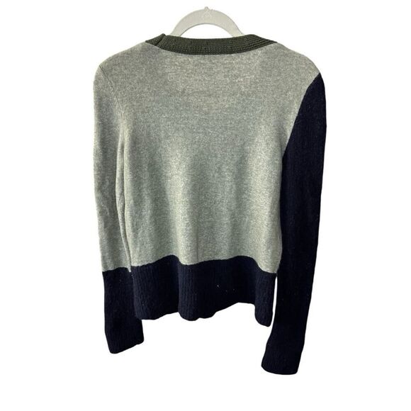 COS color block green/blue/ pink wool knit Sweater Small - Picture 6 of 14